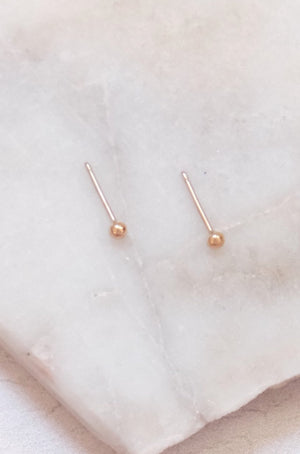 Tiny Dot Stud - 14K