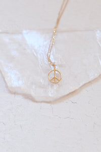 14k Peace Charm