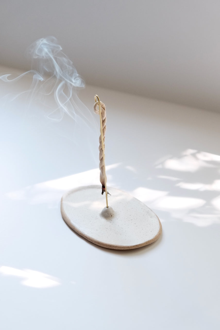 ceramic rope incense burner