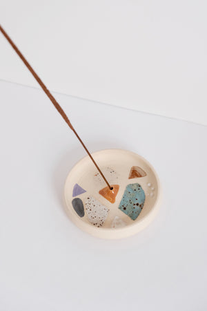 Hey Moon Polished Rocks Incense Burner