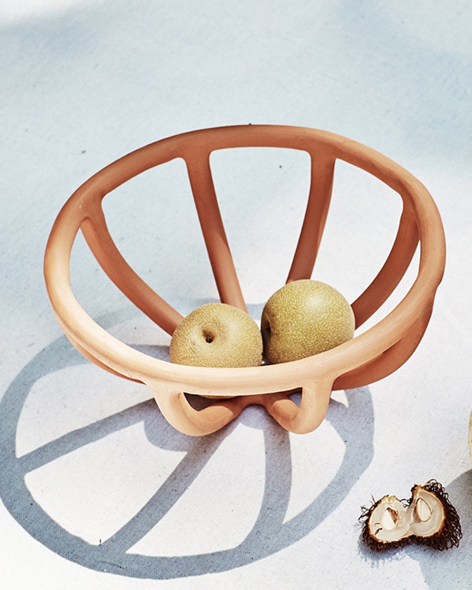 Prong Fruit Bowl - Terracotta