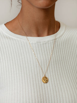 Rose Coin Necklace