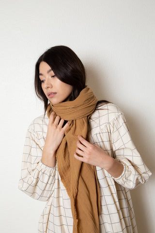 double gauze scarf