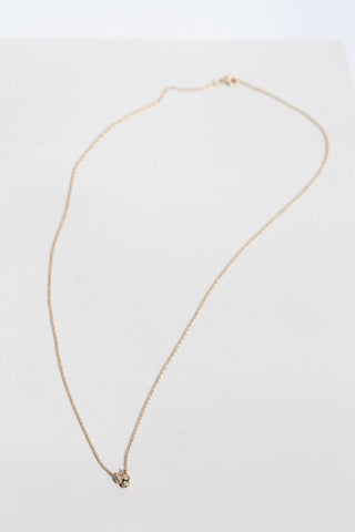 Triple Diamond Necklace - 14K