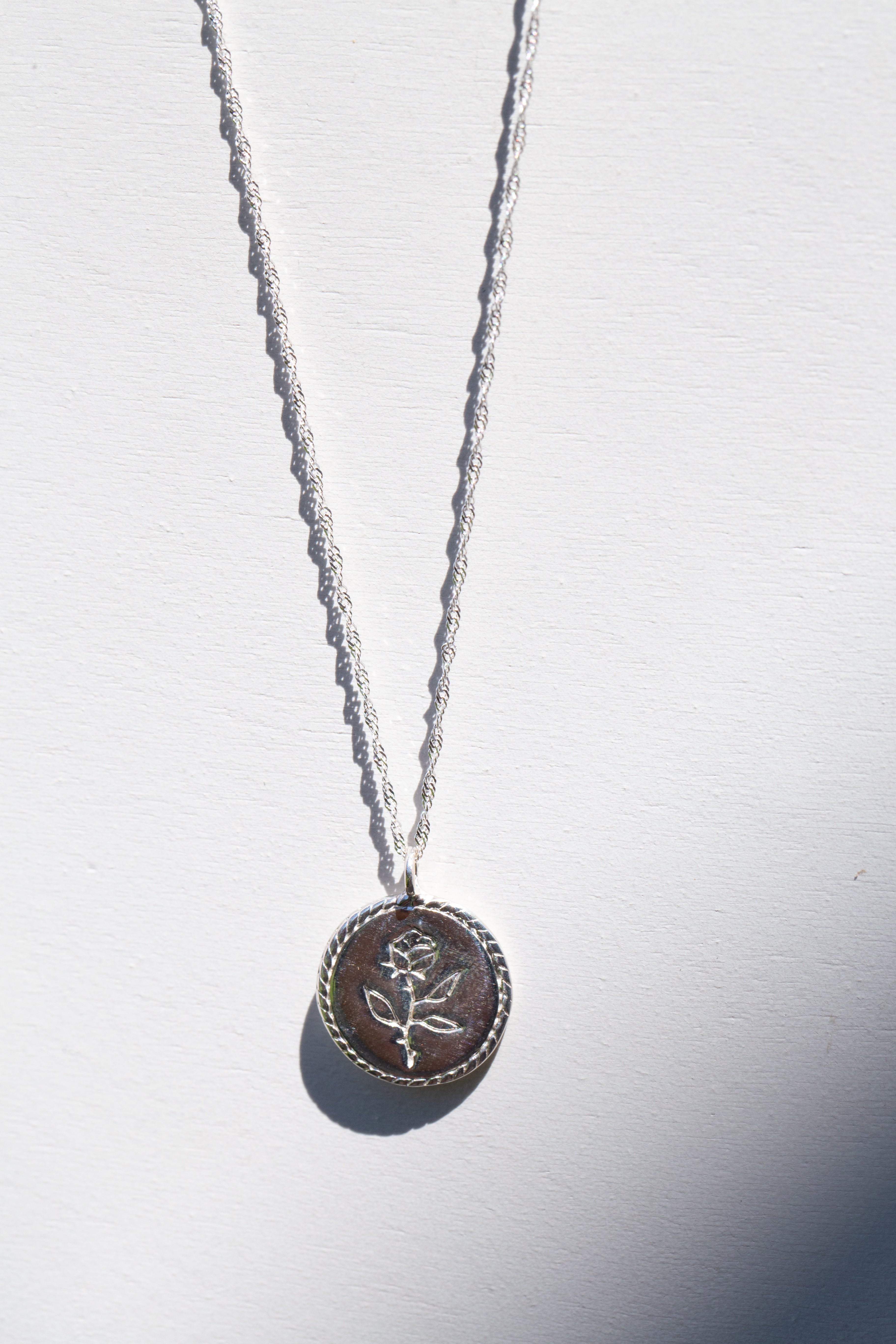 Rose Coin Necklace